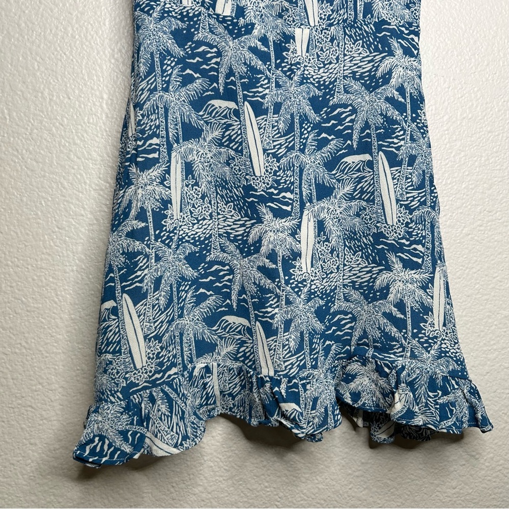 Reformation Blue & White Printed Mini Dress - Picture 6 of 16